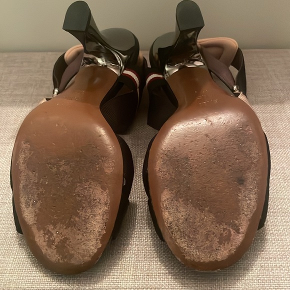 Fendi Black and Beige Strappy Heels - Picture 8 of 8